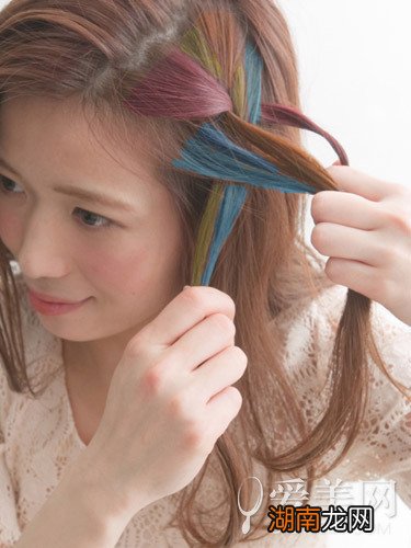刘海编发教程图解凸显清爽甜美感