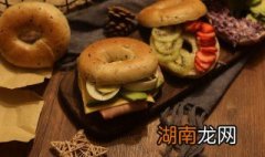 黑芝麻贝果三明治的做法 贝果三明治图片
