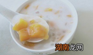 芒果荔枝西米捞 芒果椰汁西米捞怎么做