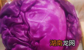 紫色白菜的制作方法