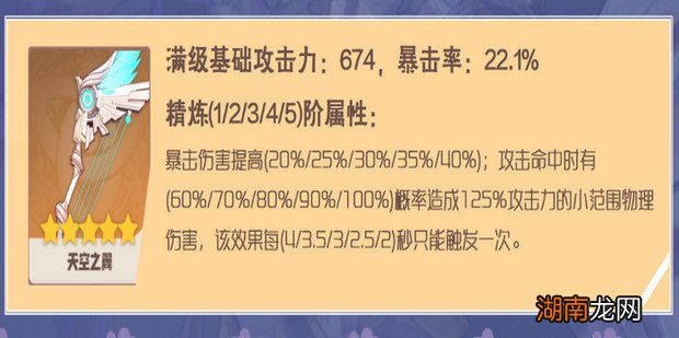 原神角色九条裟罗武器推荐
