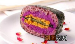 紫米肉松饭团 紫米肉松饭团家常做法分享