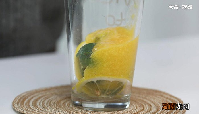青桔甜橙气泡饮的做法 怎么泡青桔甜橙气泡饮