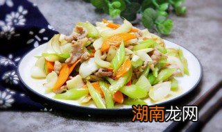 西芹肉片怎么做 西芹肉片怎么做好吃又嫩