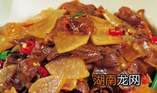 萝卜炒肉怎么做 怎么做简单好吃