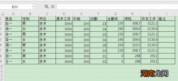 教你怎么制作员工工资表