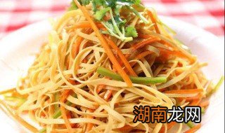 烧豆腐皮丝怎么做 烧豆腐皮丝的做法
