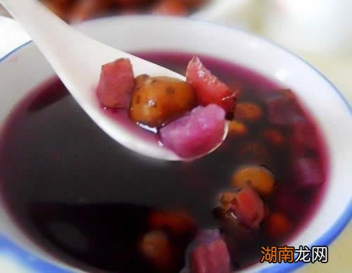 紫薯山药豆糖水