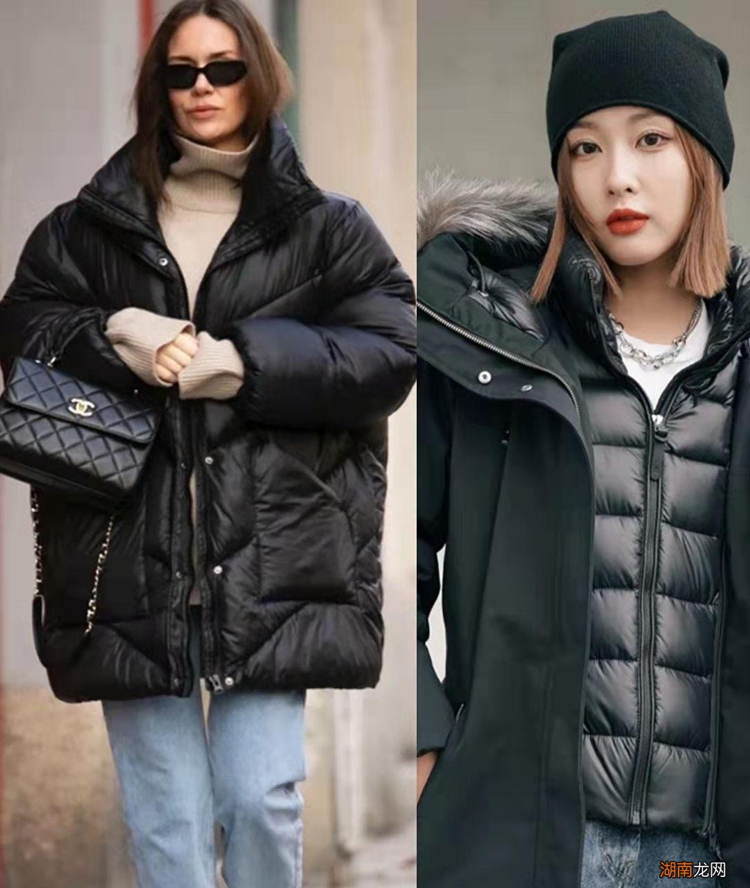天冷了就穿“黑色羽绒服”，四种搭法助你摆脱路人感，值得借鉴