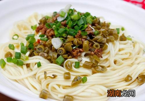 肉末豆角面条