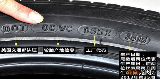 汽车轮胎标识字码含义