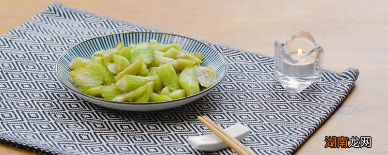 清炒丝瓜的做法 怎么清炒丝瓜