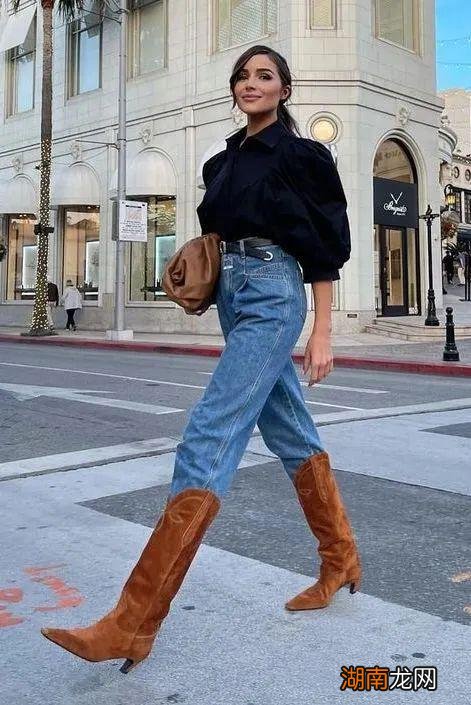 裤子+靴子,穿出态度才时髦!