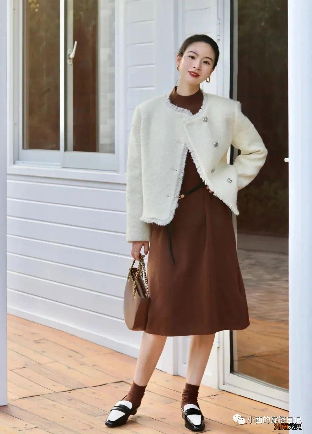棕色,秋冬最高级的颜色,这样搭配最好看