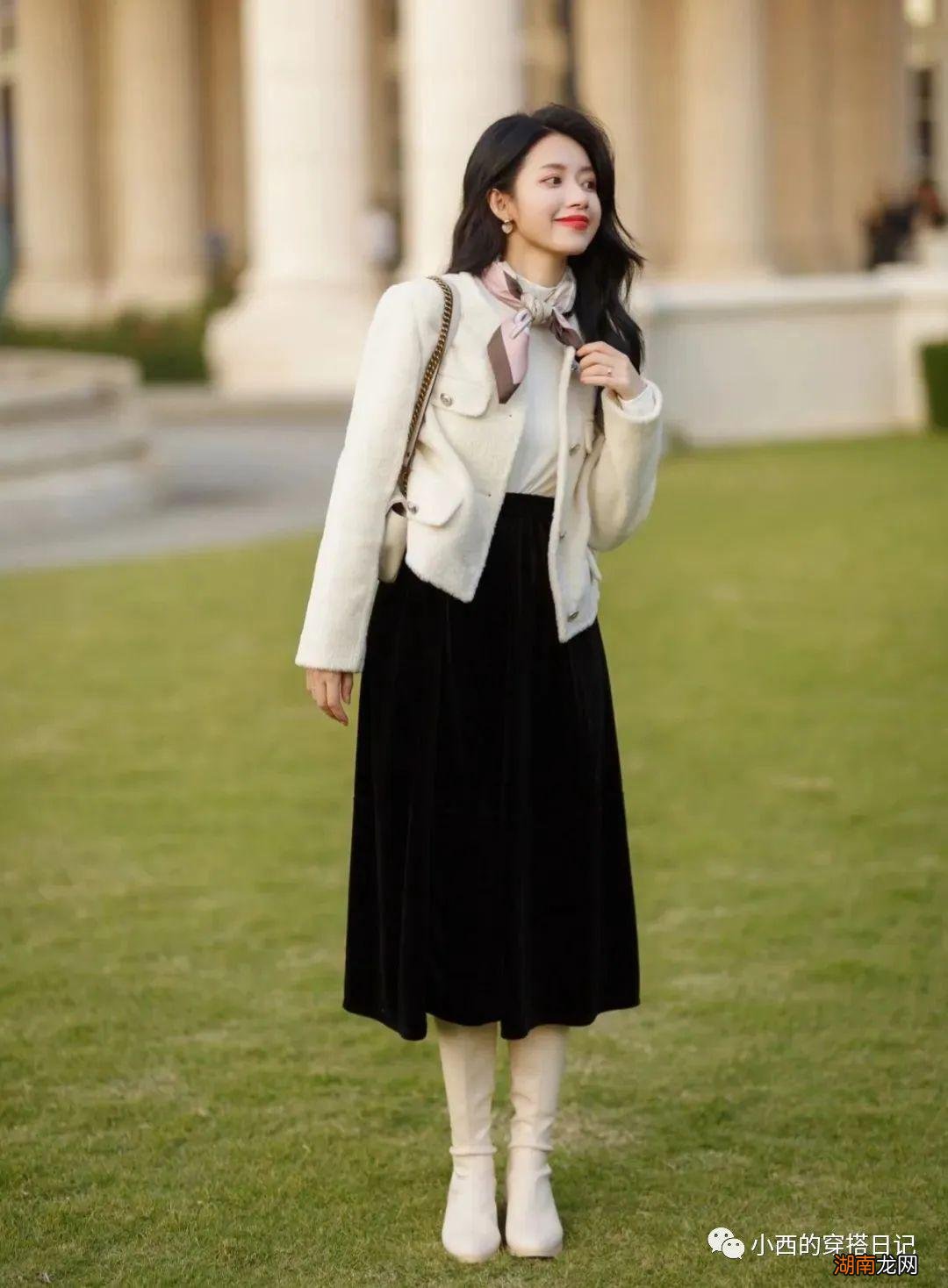 今年秋冬的半裙，越长越时髦