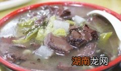 猪血豆腐汤图片 猪血豆腐汤