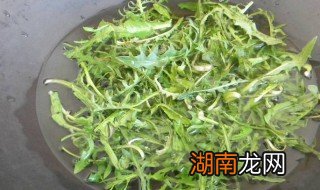 酸苦菜的做法和配方窍门 酸苦菜的做法和配方