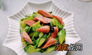 黄瓜炒火腿肠的做法文字 黄瓜炒火腿肠的做法