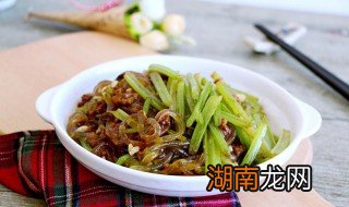 怎样炒芹菜粉条 如何炒芹菜粉条
