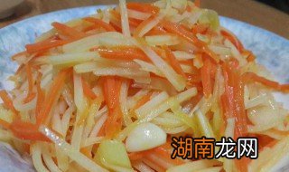 萝卜土豆丝怎么炒好吃又简单 胡萝卜土豆丝的做法