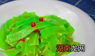 清炒莴笋片的做法视频 清炒莴笋片的做法