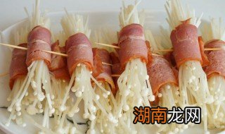 培根金针菇卷家常做法 培根金针菇卷家常做法视频
