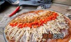 蒜蓉粉丝金针菇的做法 蒜蓉粉丝金针菇的做法清蒸