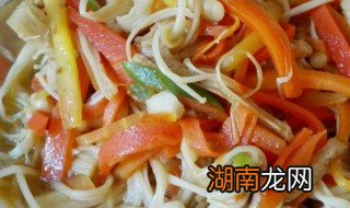 金针菇炒肉的做法大全家常 金针菇炒肉的做法