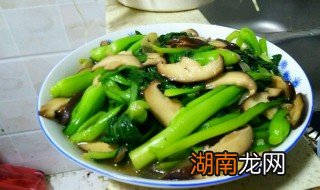 香菇青菜的做法 香菇青菜的做法步骤