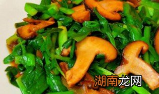 香菇炒油菜的家常做法 香菇炒油菜的家常做法步骤