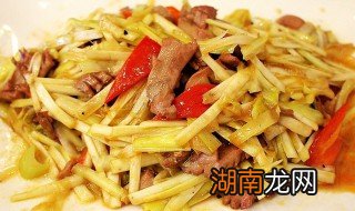 韭黄肉丝 韭黄肉丝炒年糕