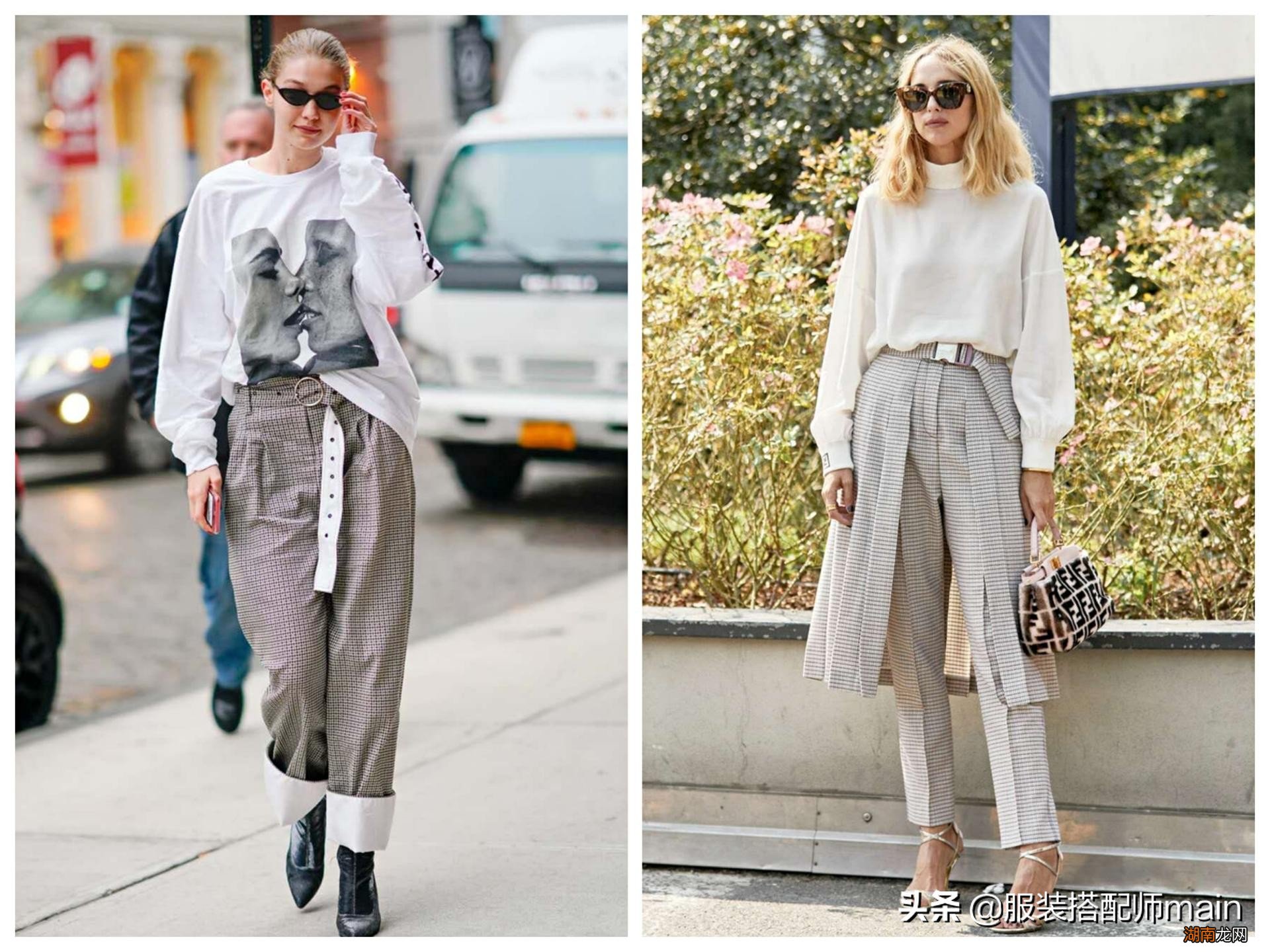 灰色裤子怎么搭配最佳图片 灰色裤子配什么颜色上衣好看