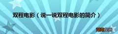 说一说双程电影的简介 双程电影