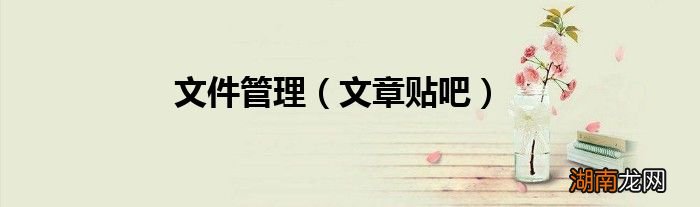 文章贴吧 文件管理