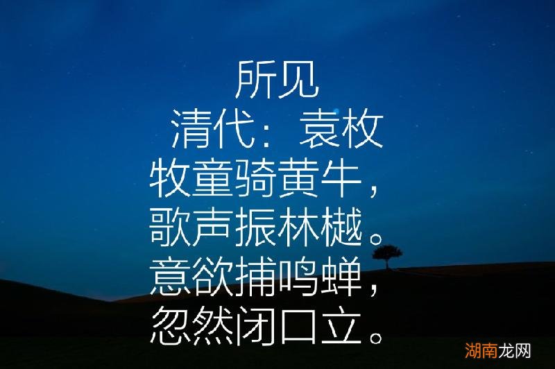 袁枚最经典著名的十首诗 袁枚的最出名的诗句赏析