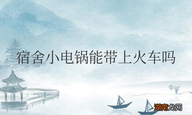 宿舍小电锅能带上火车吗现在