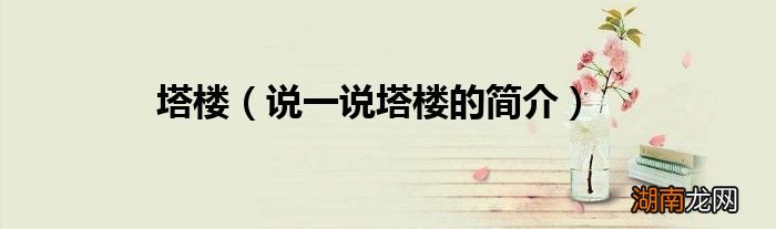 说一说塔楼的简介 塔楼