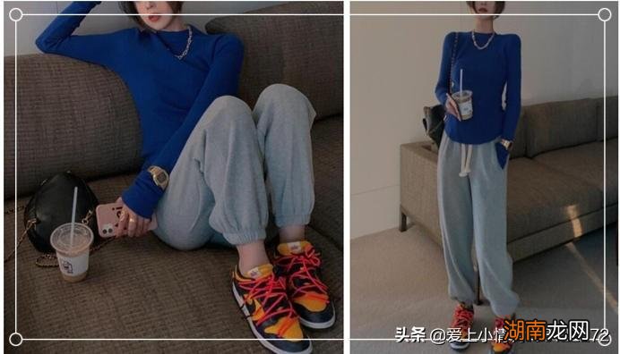 配这五种颜色都很好看又时尚 蓝上衣配啥颜色裤子女图片