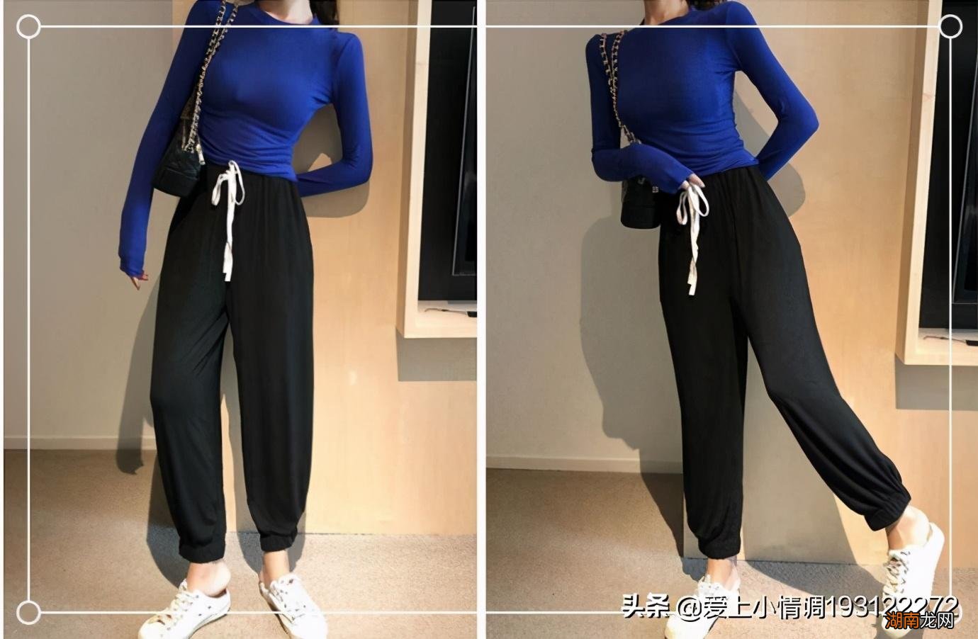 配这五种颜色都很好看又时尚 蓝上衣配啥颜色裤子女图片