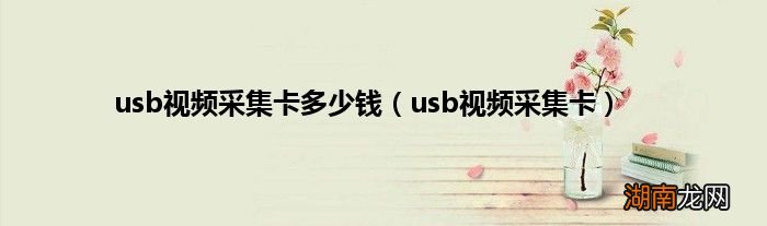 usb视频采集卡 usb视频采集卡多少钱