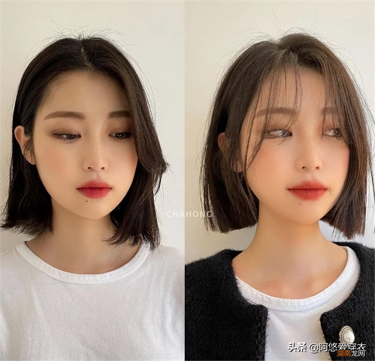 流行的齐肩锁骨发减龄甜美 甜美女生发型可爱类型的图片