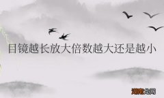 目镜越长放大倍数越大还是越小