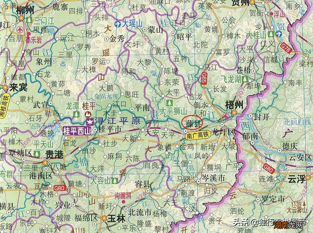 地理位置上藤县属于是哪个省的城市 藤县属于哪个市