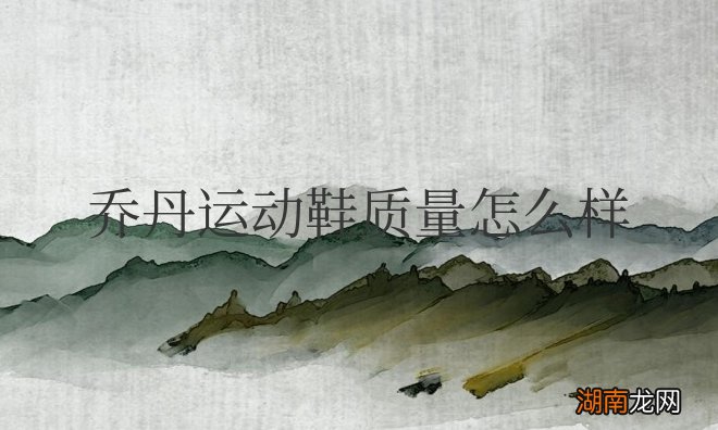 乔丹运动鞋质量怎么样？舒服吗？