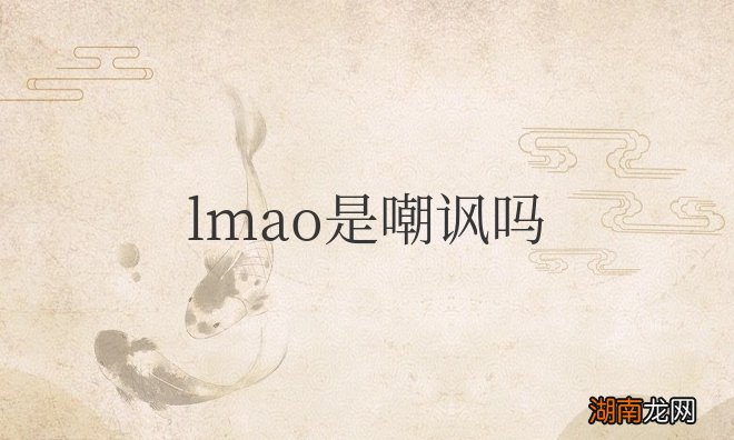 lmao主要表示笑死我了的意思 lmao是嘲讽吗