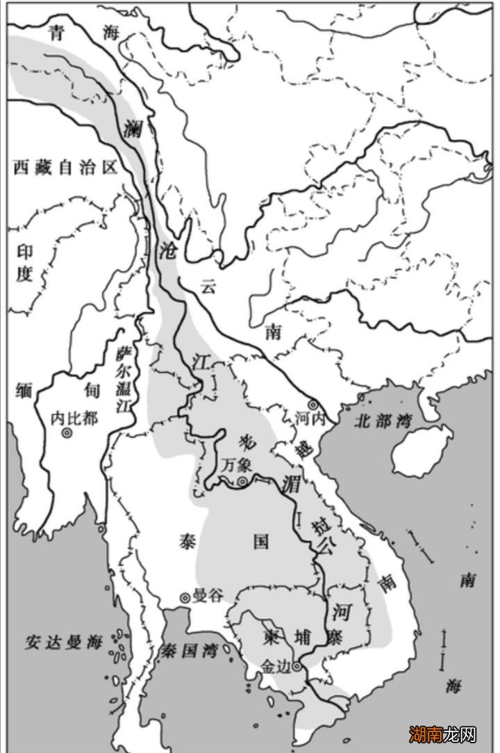 国际河流澜沧江一共流经哪几个国家 澜沧江流经地图