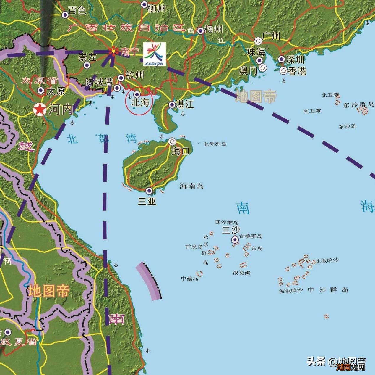 北海市临近南海为何叫北海 北海在哪里地理位置介绍