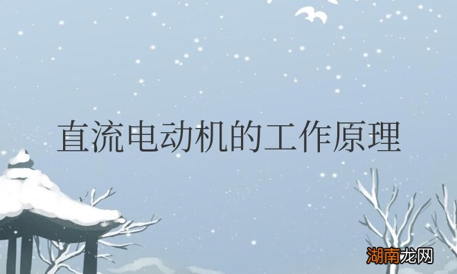 直流电动机的工作原理是基于什么定律