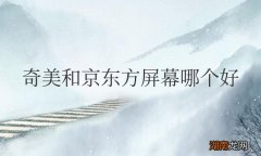 奇美和京东方屏幕哪个好用一点