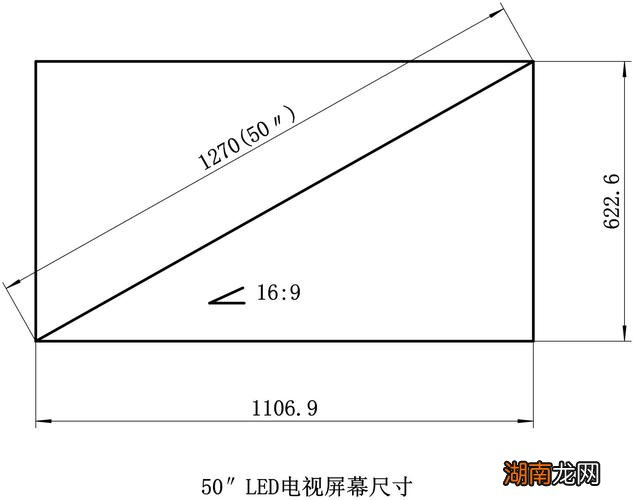 50寸液晶电视尺寸是多少厘米